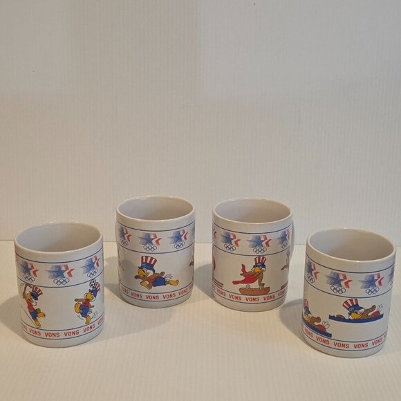 Sam the Eagle VONS Coffee Mug 1984 Los Angeles Summer Olympics PAPEL Set of 4 - Picture 2 of 15